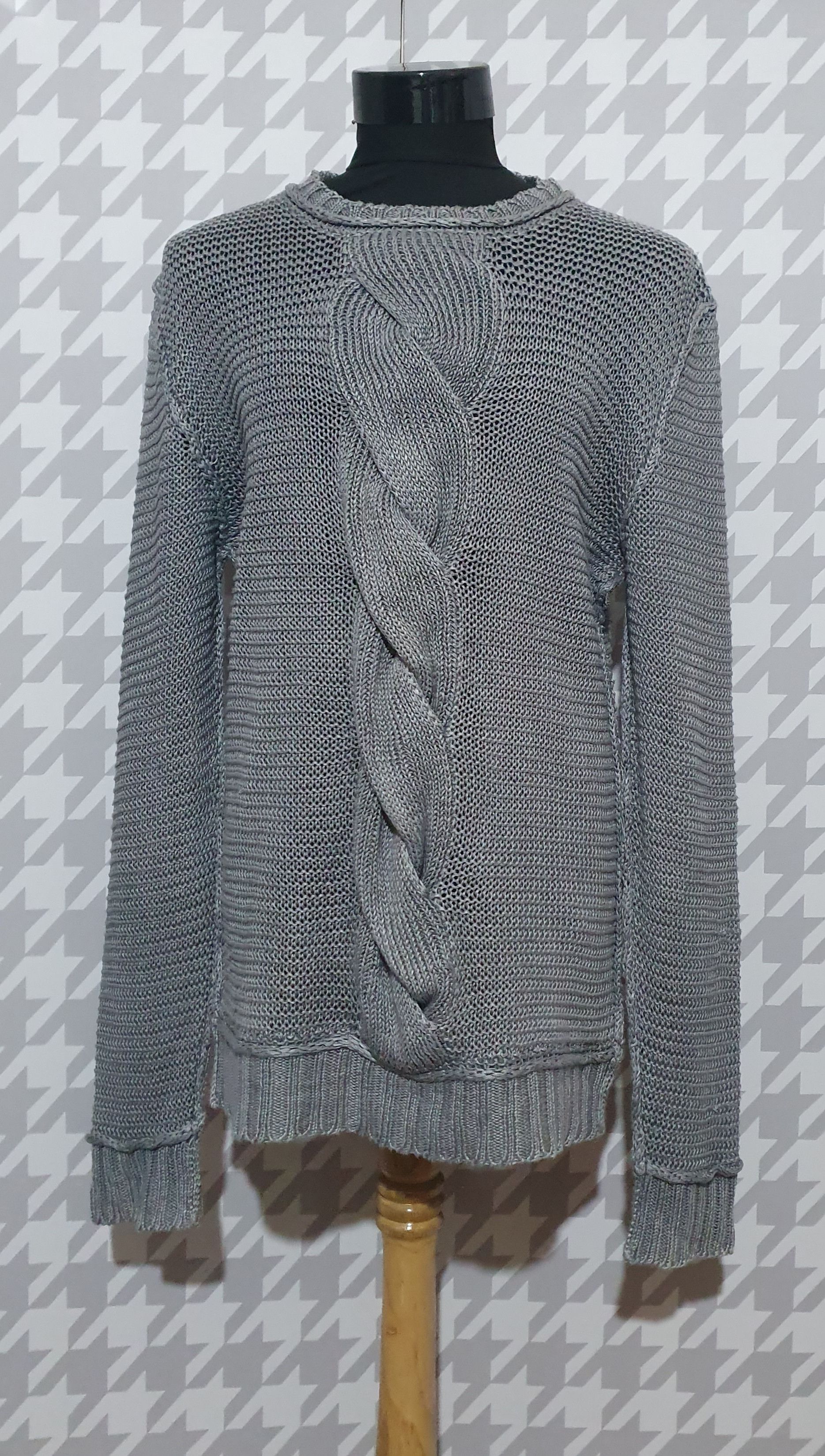 Dolce Gabbana D G Grey Linen Long Sweater T-Shirts, Hoodie, Sweatshirt | FlexRushtees.com