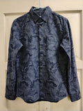 Japanese Style Indigo Camo Work Shirt Hoodie, Sweatshirt | FlexRushtees.com