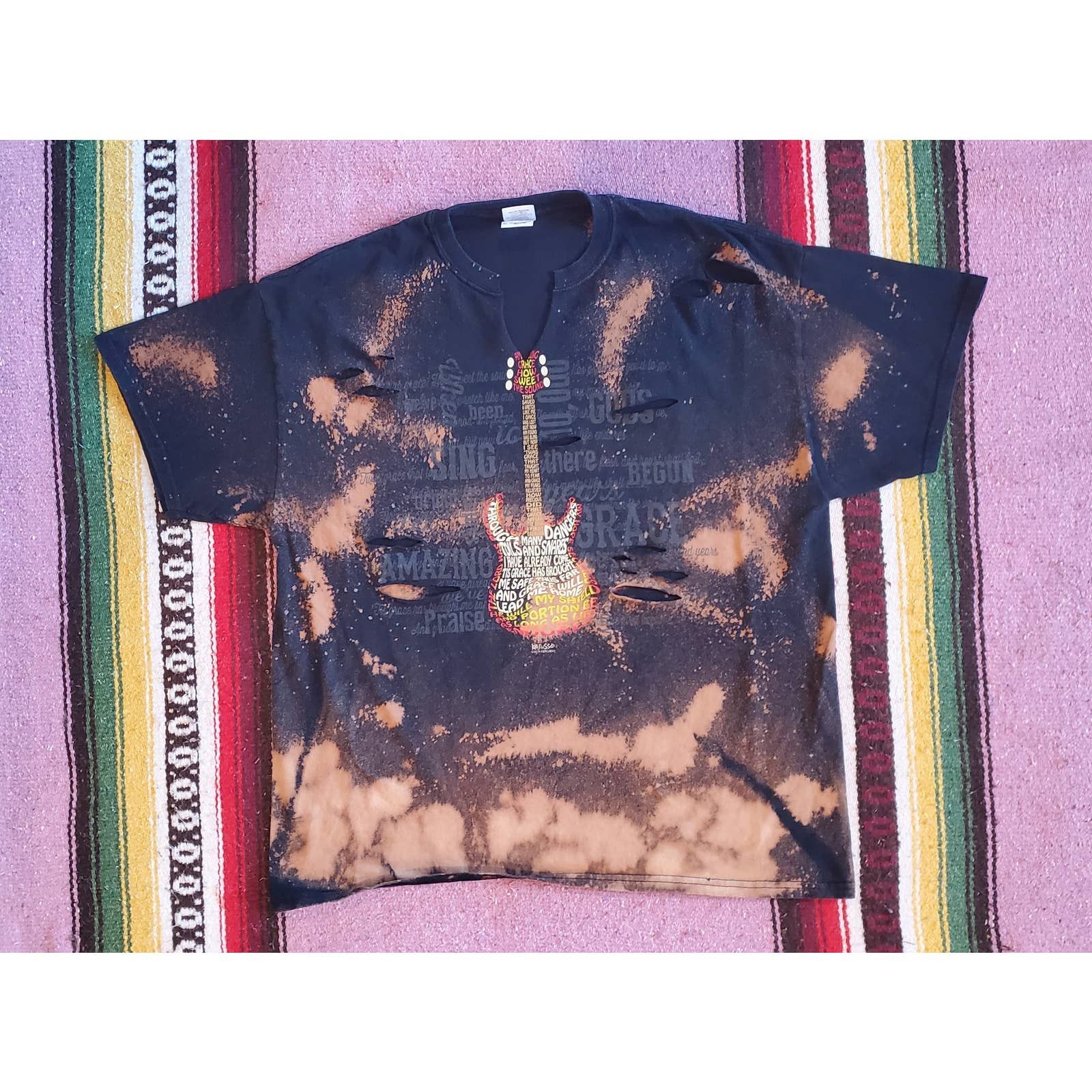Gildan Amazing Grace 2014 Kerusso Music Bleached Thrashed Shirt Xl Hoodie, Sweatshirt | FlexRushtees.com
