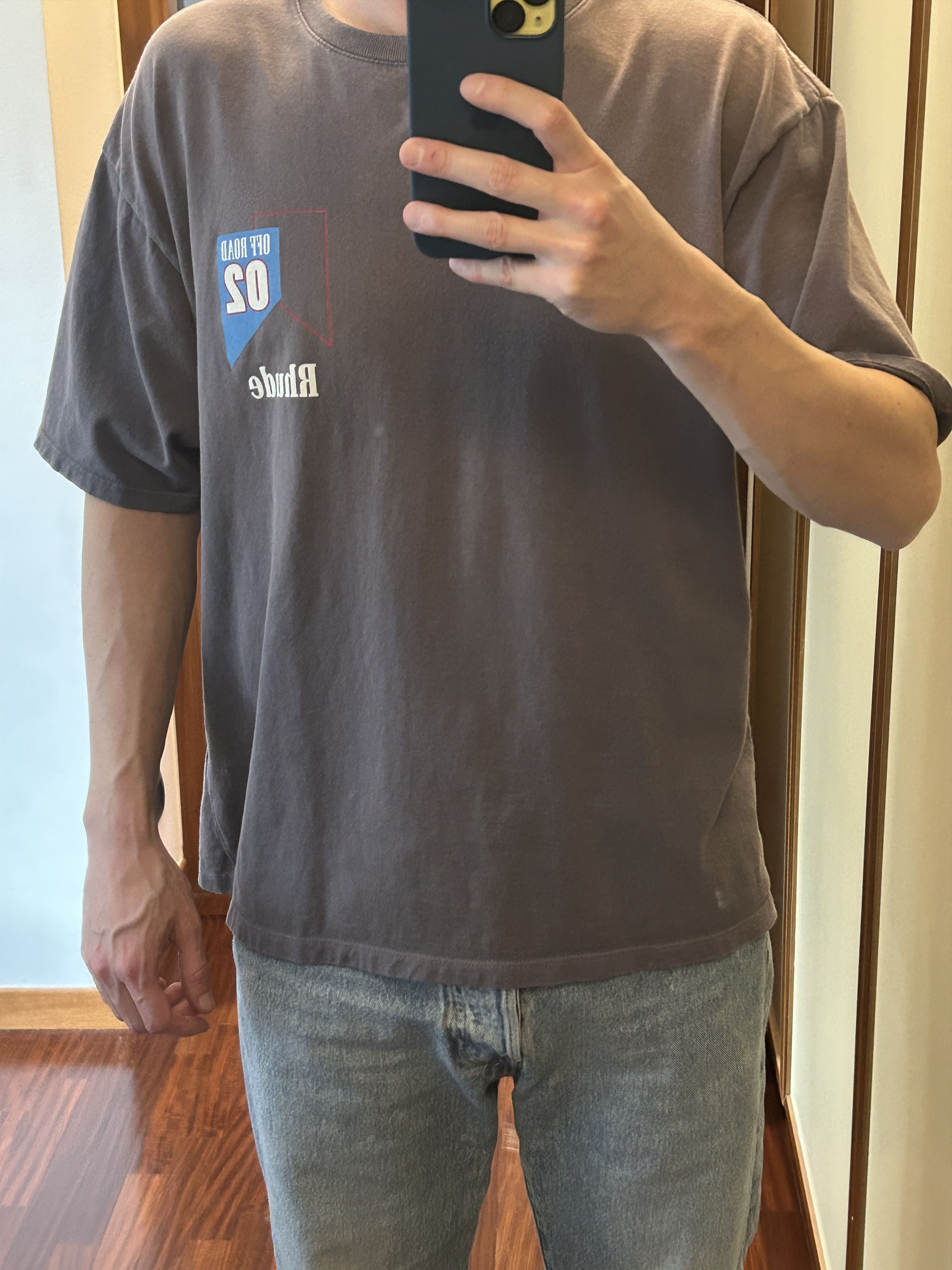 Rhude Off Road 02 Desert Racing Tee Vintage Faded Grey Hoodie, Sweatshirt | FlexRushtees.com