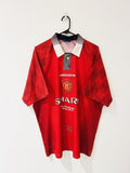 Vintage Manchester United 1996 98 Home Jersey Fa Cup Winners