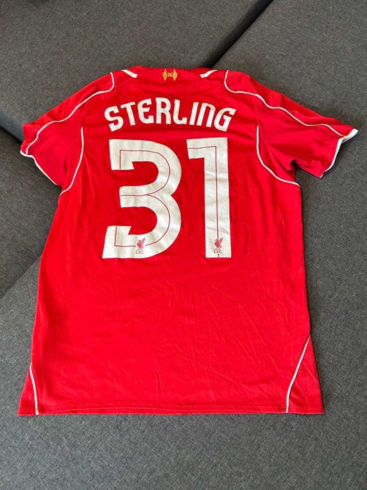 Warrior Liverpool England 2014 2015 Home Shirt Sterling Warrior S