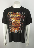 Vintage 1998 Sepultura Against Tour Band Graphic Tee Shirt Hoodie, Sweatshirt | FlexRushtees.com