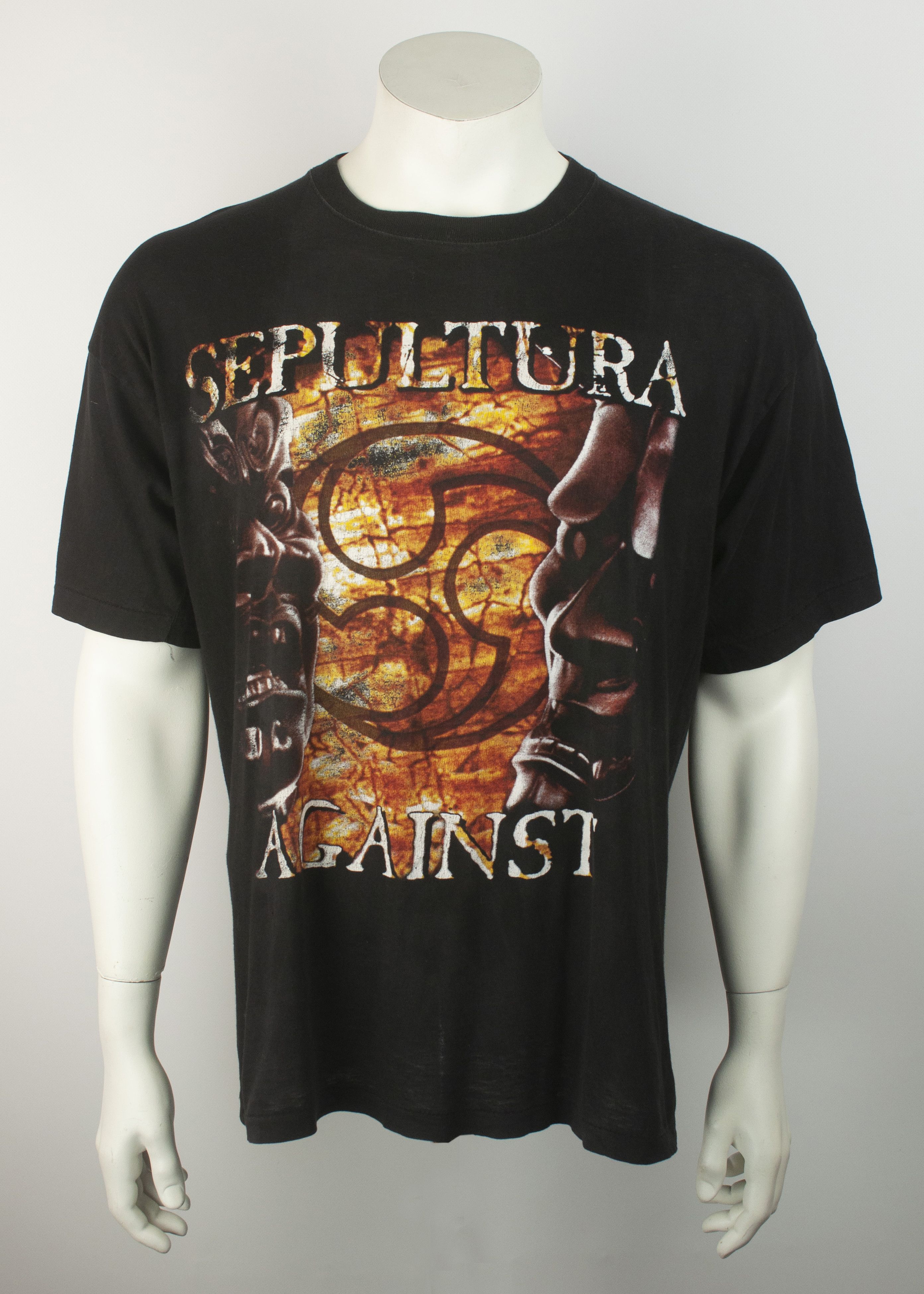 Vintage 1998 Sepultura Against Tour Band Graphic Tee Shirt Hoodie, Sweatshirt | FlexRushtees.com