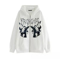 Vintage Custom Female Hoodie Angels White T-Shirts, Sweatshirt | FlexRushtees.com