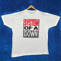 Band Tees System Of A Down Demo Tapes Spell Out Nu Metal Band Tee Xxl Hoodie, Sweatshirt | FlexRushtees.com