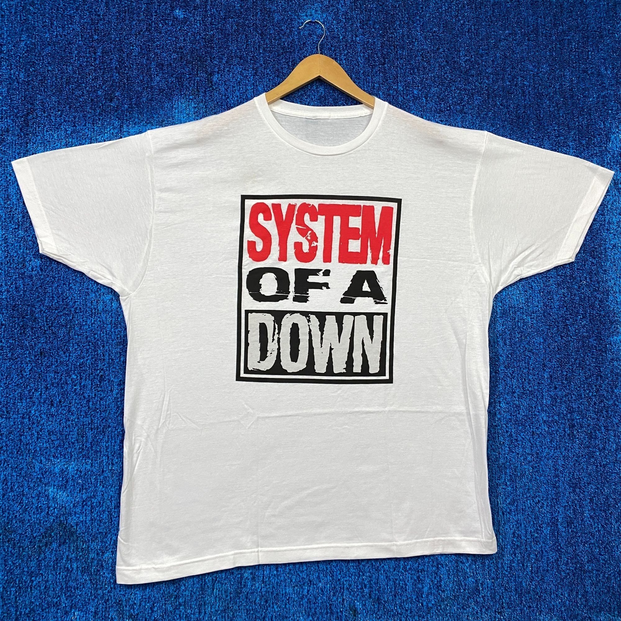 Band Tees System Of A Down Demo Tapes Spell Out Nu Metal Band Tee Xxl Hoodie, Sweatshirt | FlexRushtees.com