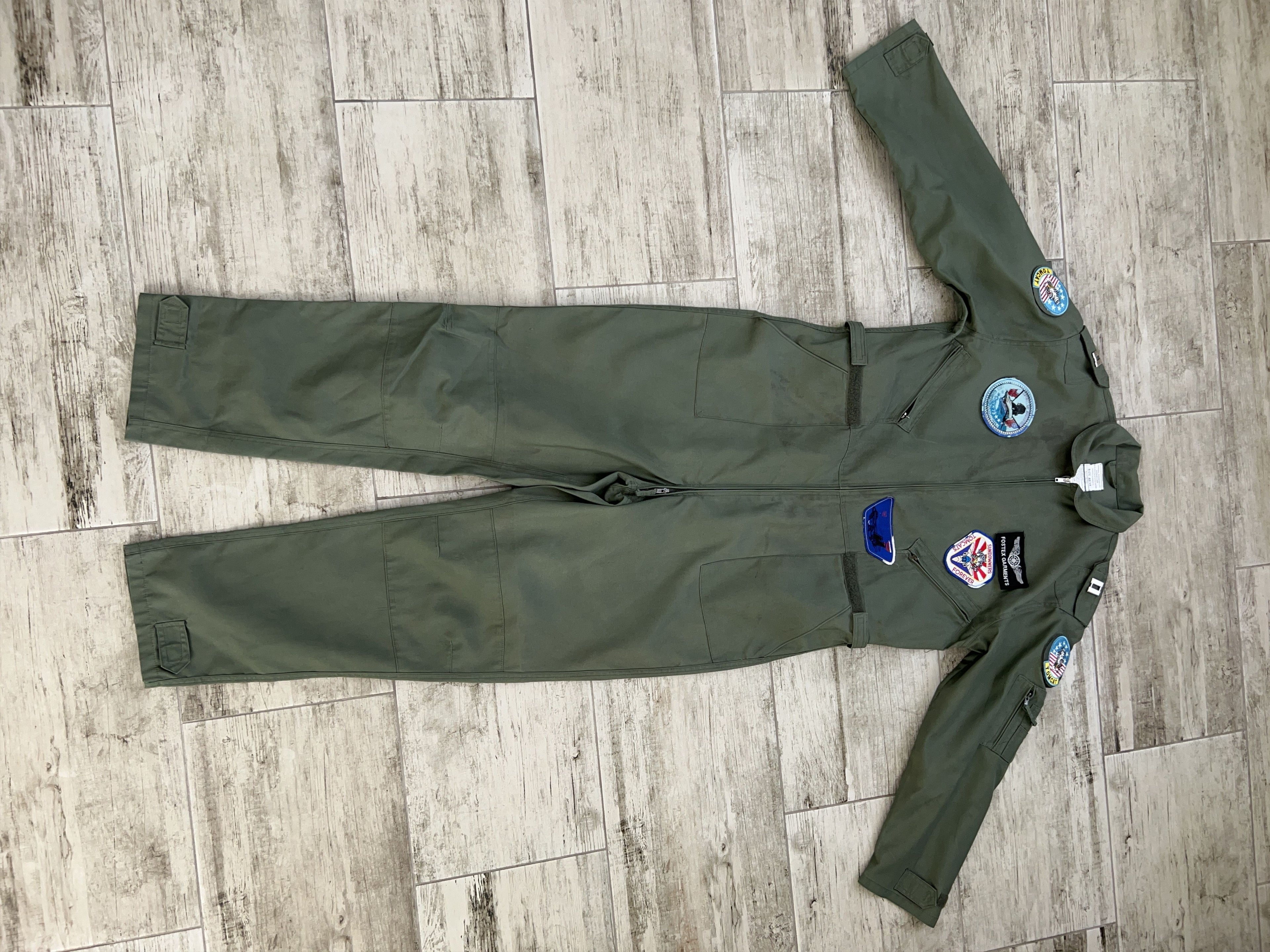 Vintage Us Air Force Coverall Flyers Cwu 27 Suit Pilot Tomcat
