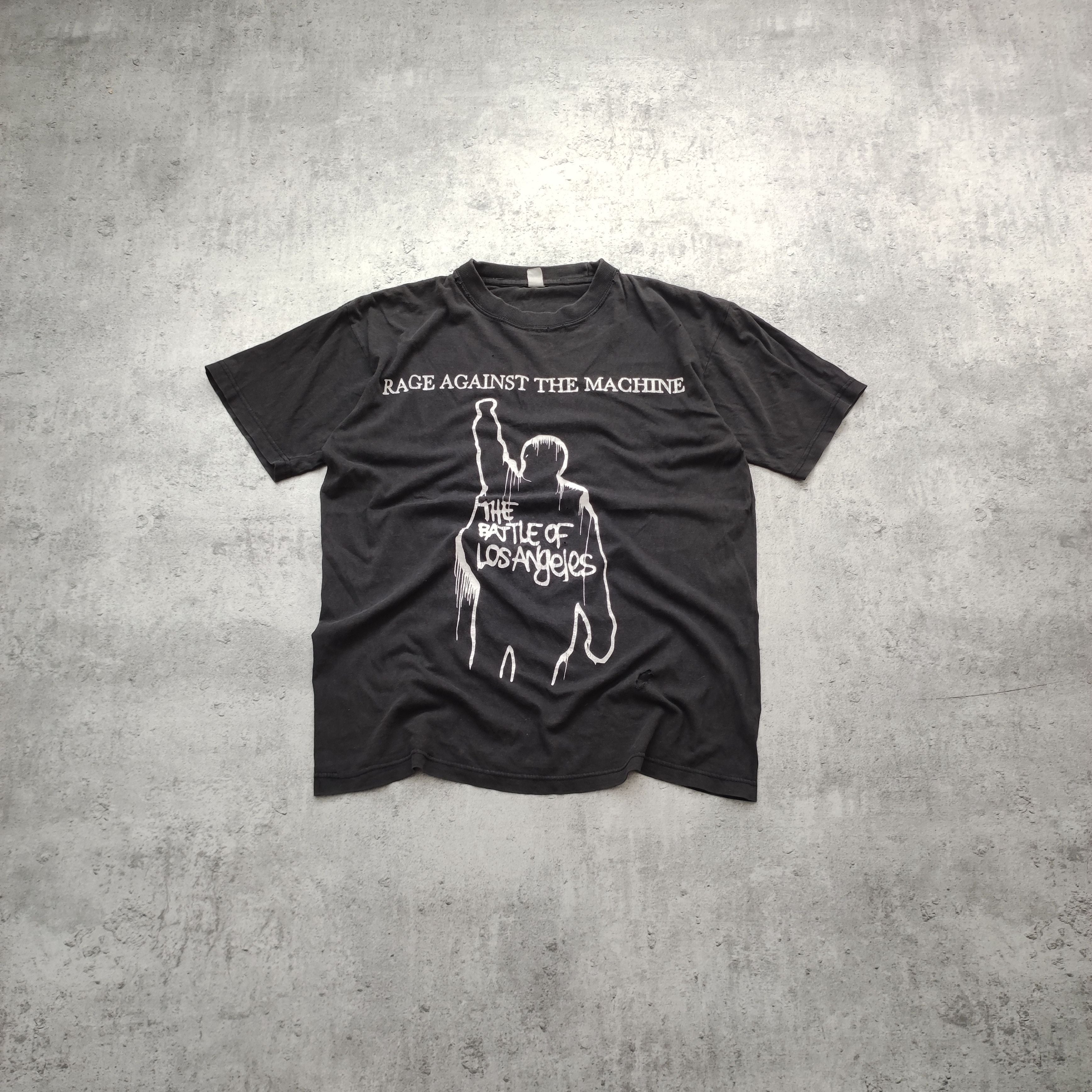 Vintage Rare 90s Washed Distressed Rage Against The Machine Tee Hoodie, Sweatshirt | FlexRushtees.com