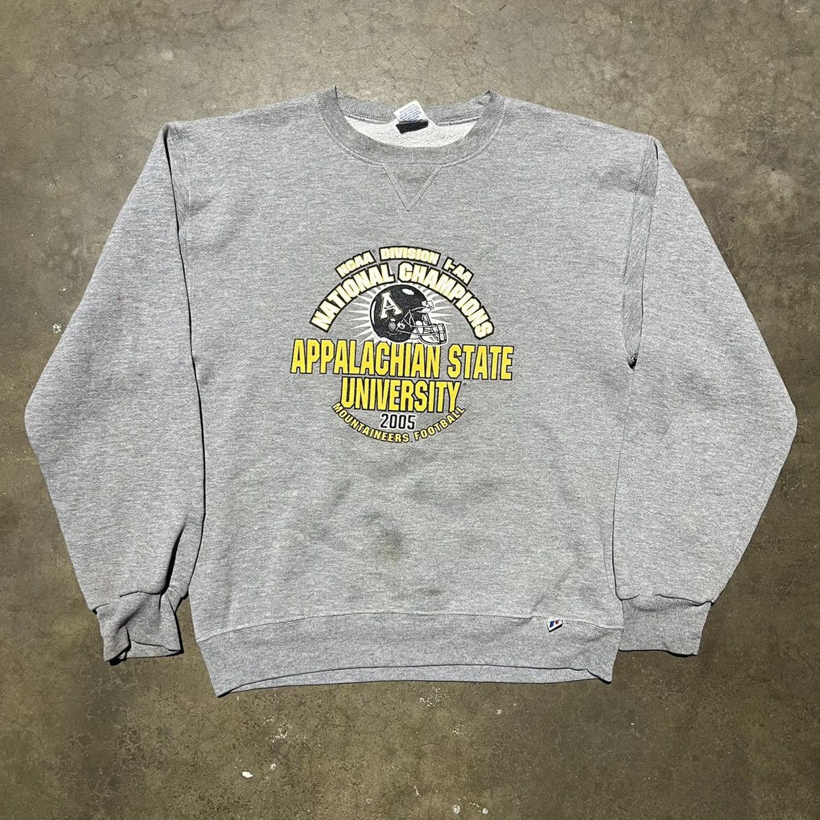Vintage 2005 Appalachian State University Grey Sweatshirt
