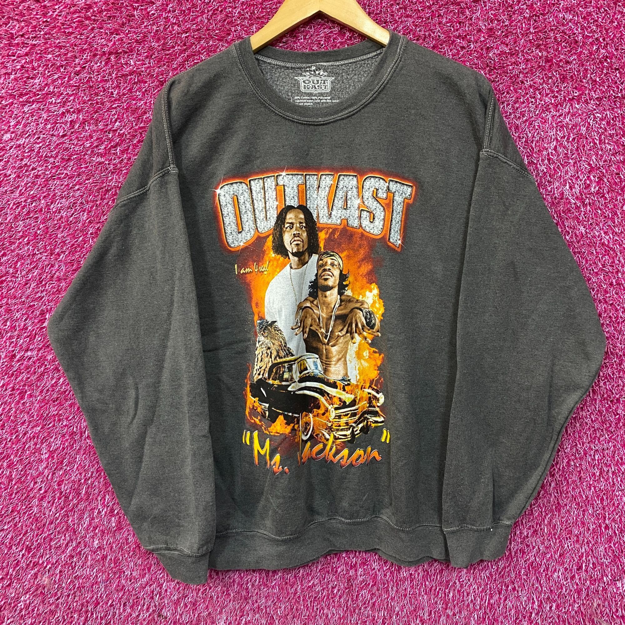 Outkast I Am 4 Real Ms Jackson Hip Hop Sweater Size Medium T-Shirts, Hoodie, Sweatshirt | FlexRushtees.com