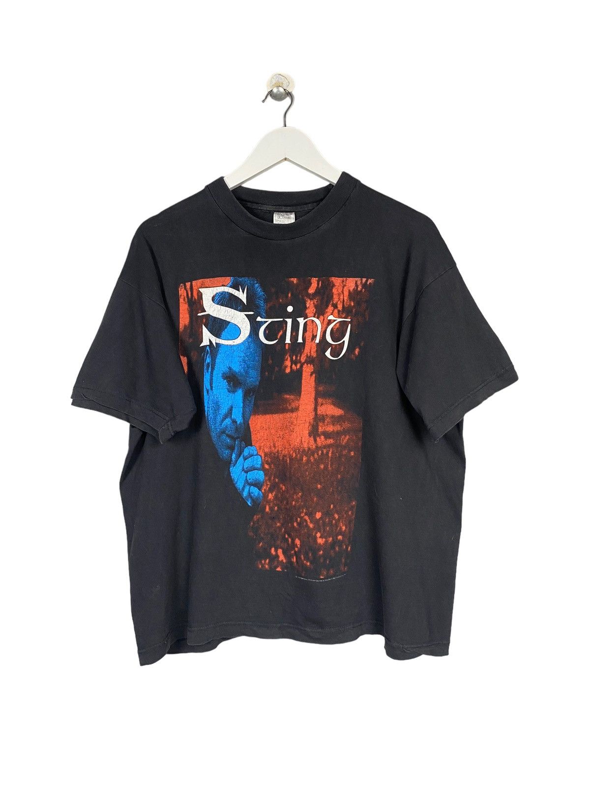 Sting X Vintage Vintage 90s Sting Artist Music Band Tee Hoodie, Sweatshirt | FlexRushtees.com