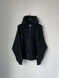 Athletic Black Russell Zip Up Hoodie 1990s