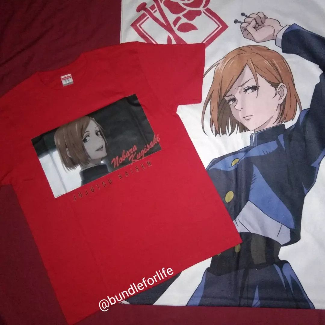 Japanese Brand Jujutsu Kaisen Nobara Combo Tshirt Big Towel Anime