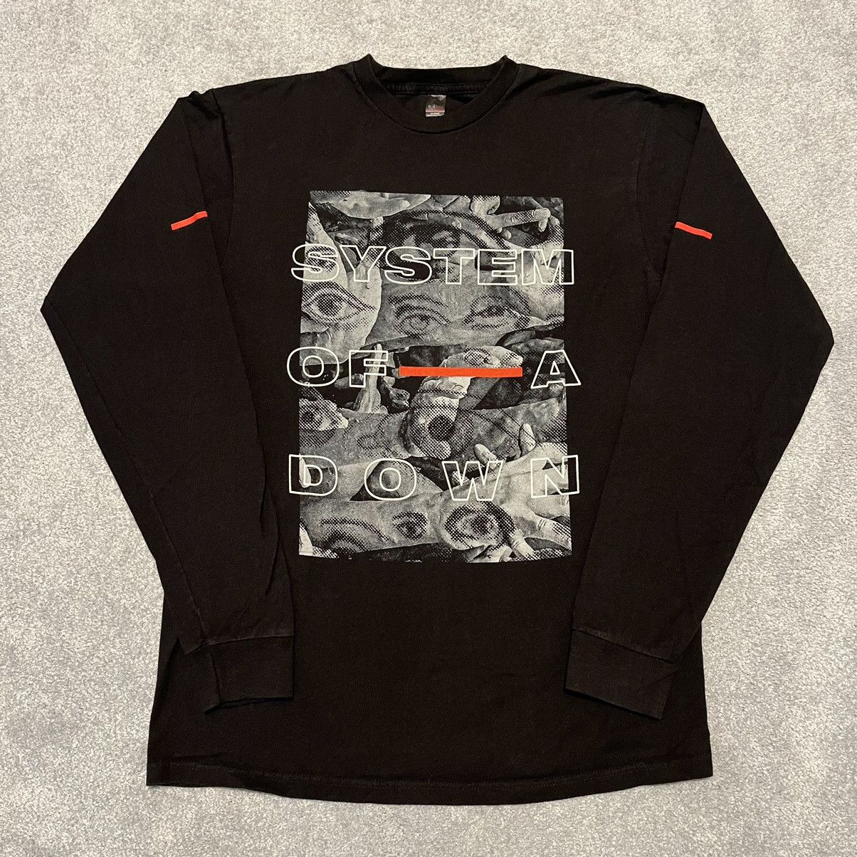 Vintage System Of A Down Eye Collage Band Longsleeve T Shirt Hoodie, Sweatshirt | FlexRushtees.com