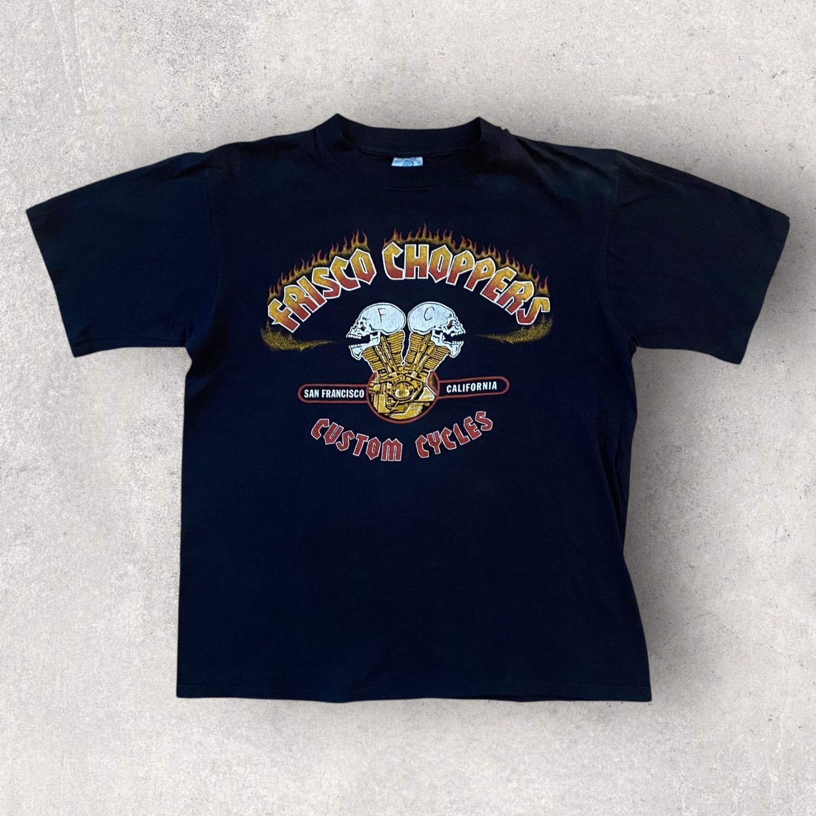 West Coast Choppers Vintage 80s Frisco Choppers Custom Cycles Sf Biker T Shirt Hoodie, Sweatshirt | FlexRushtees.com