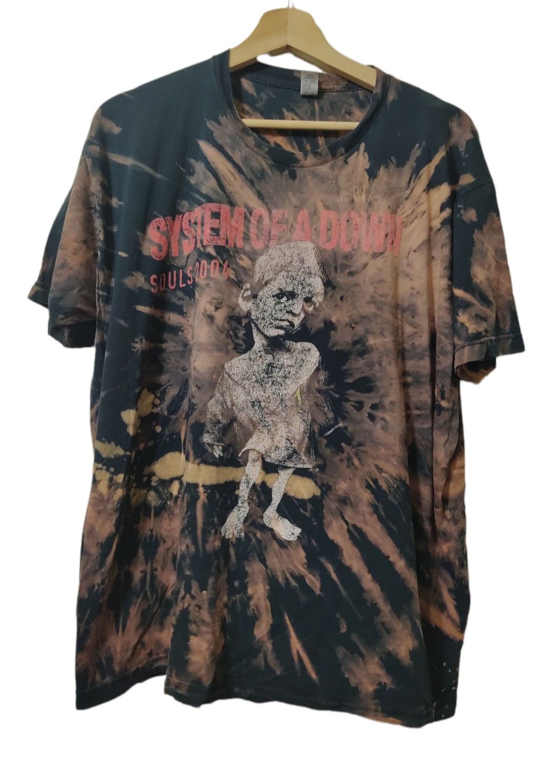 Vintage Y2k System Of A Down Tour 2004 Tie Dye Band Tee Hoodie, Sweatshirt | AU16VibeMintTees.com