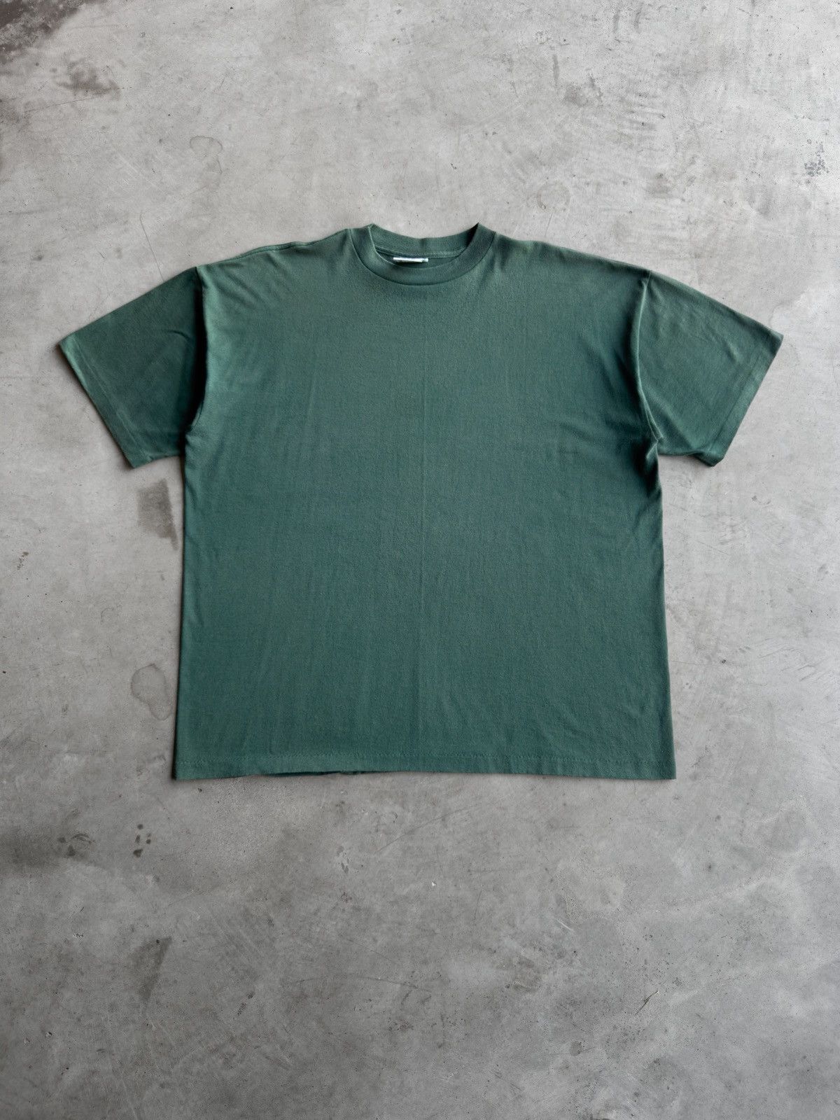 Other Vintage 80s Faded Boxy Blank Green Tee Xxl Hoodie, Sweatshirt | FlexRushtees.com