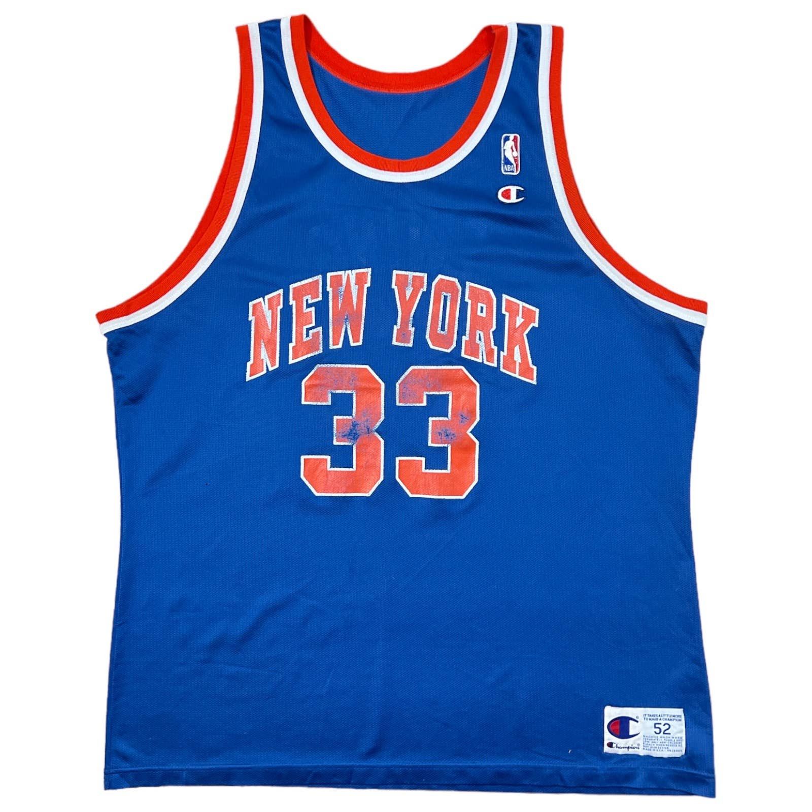 Vintage Champion New York Ny Knicks Patrick Ewing 33 Jersey T-Shirts, Hoodie, Sweatshirt | FlexRushtees.com