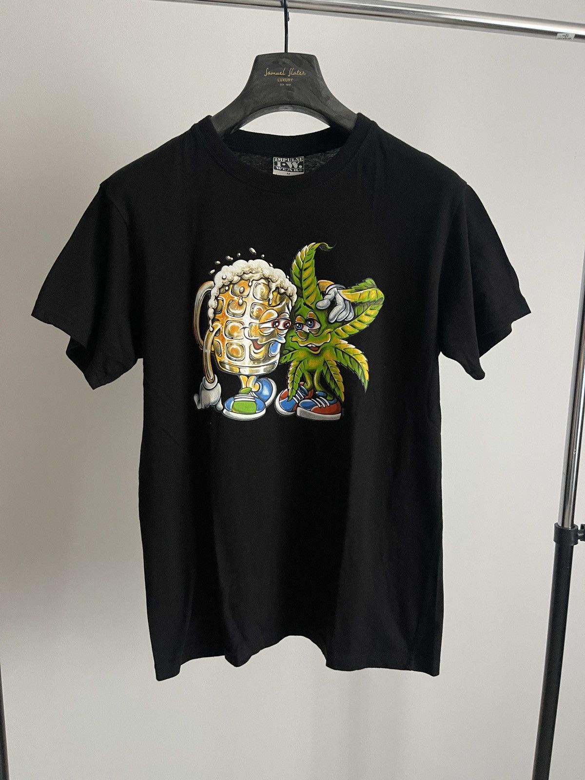 Vintage Fun T Shirt Weed Beer Tee Impulse Wear Hoodie, Sweatshirt | FlexRushtees.com