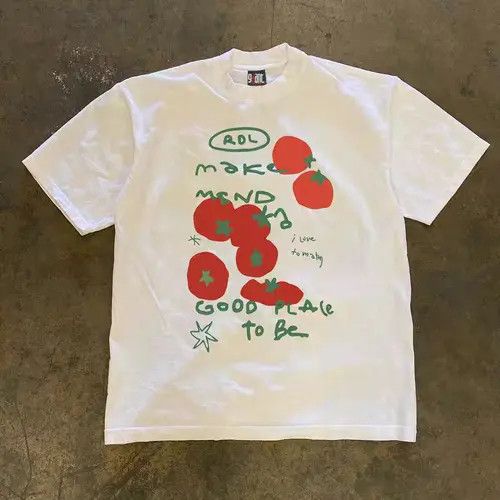 Other White Casual Retro Tomato Print T Shirt Hoodie, Sweatshirt | FlexRushtees.com