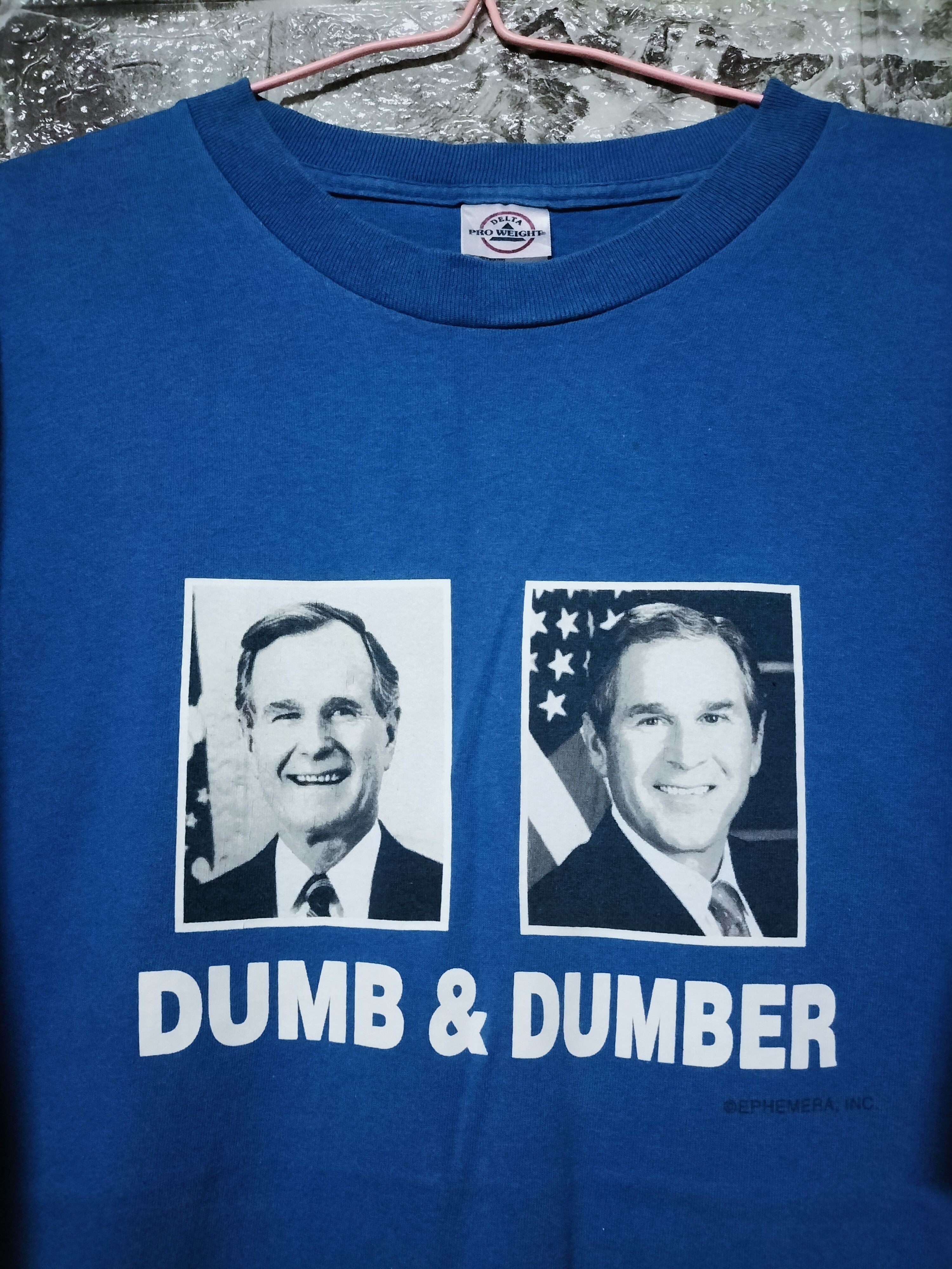 Vintage Y2k Dumb N Dumber Sarcasm Politic George Bush W T-Shirts, Hoodie, Sweatshirt | FlexRushtees.com