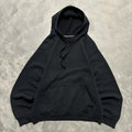Crazy Vintage Y2k 2000s Black Blank Russell Style Essential Pullover Hood
