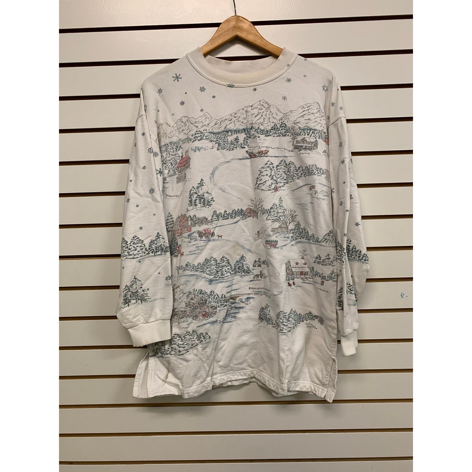 Northern Reflections Vintage Snow Outdoors Winter Women S Sweatshirt Size Small
