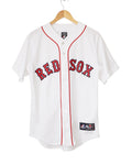 Majestic X Vintage Boston Red Sox Rare Majestic White Mlb Baseball Jersey