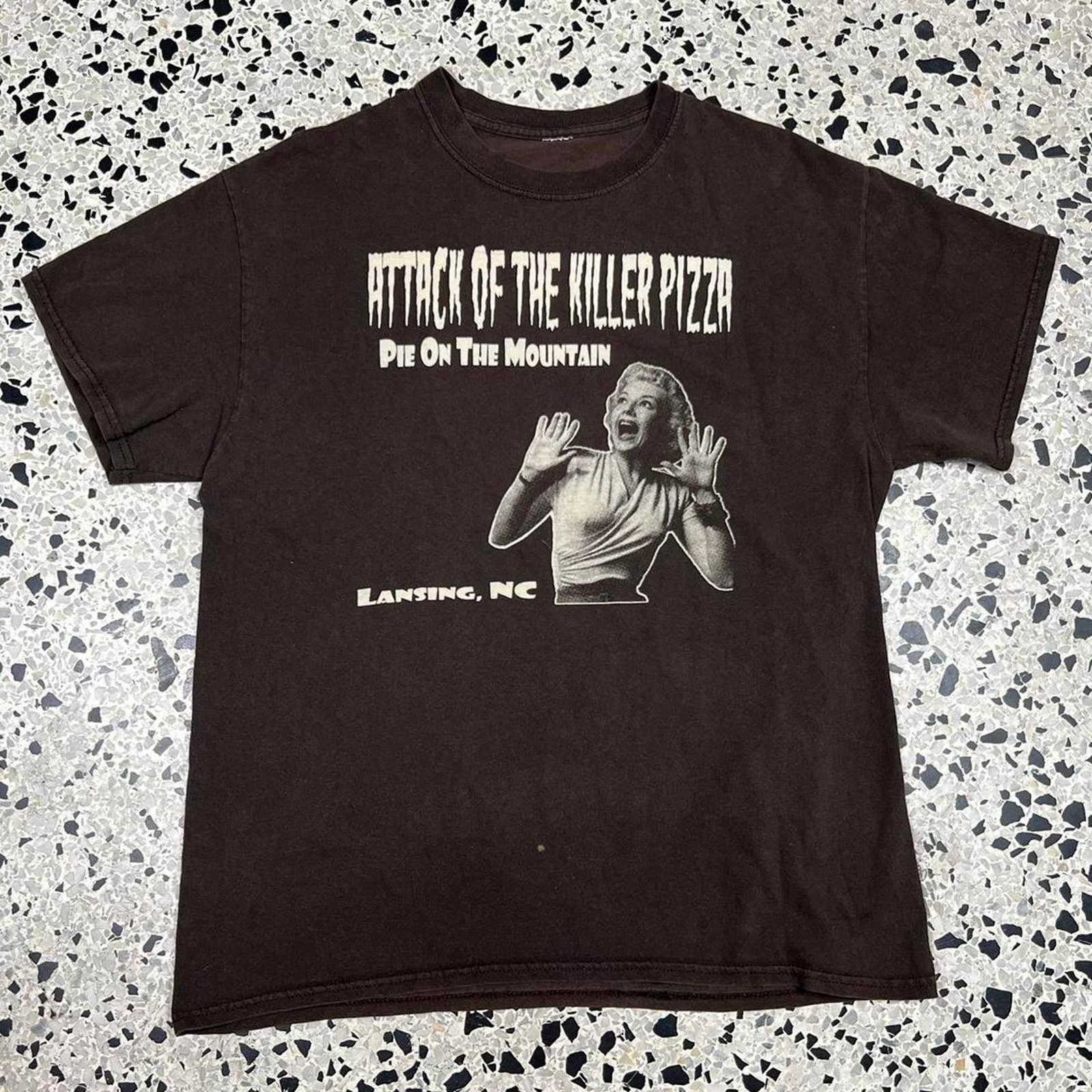 Vintage Y2k Attack Of The Killer Pizza Tee Hoodie, Sweatshirt | FlexRushtees.com