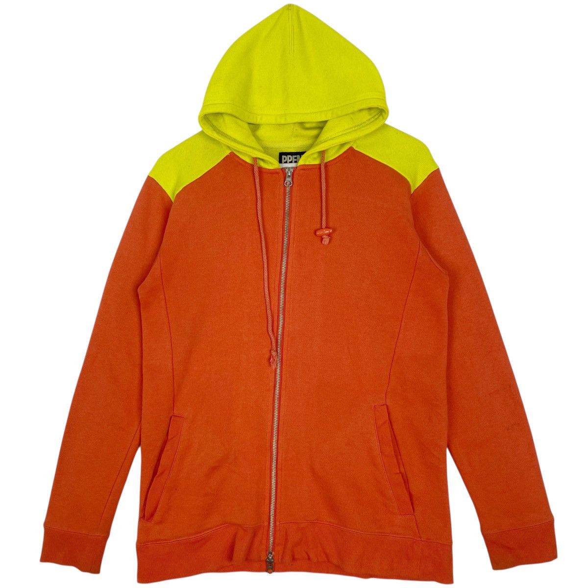 Other Vintage Ppfm Printed Hoodie Yellow Green Pullover Size L T-Shirts, Sweatshirt | FlexRushtees.com