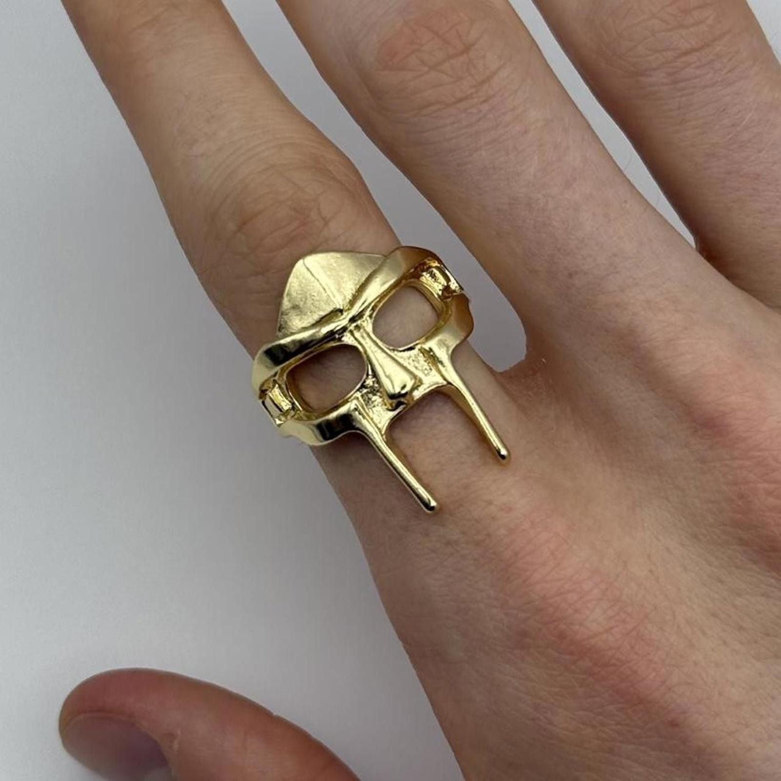 Other Y2k 2000s Style Mf Doom Gold Ring