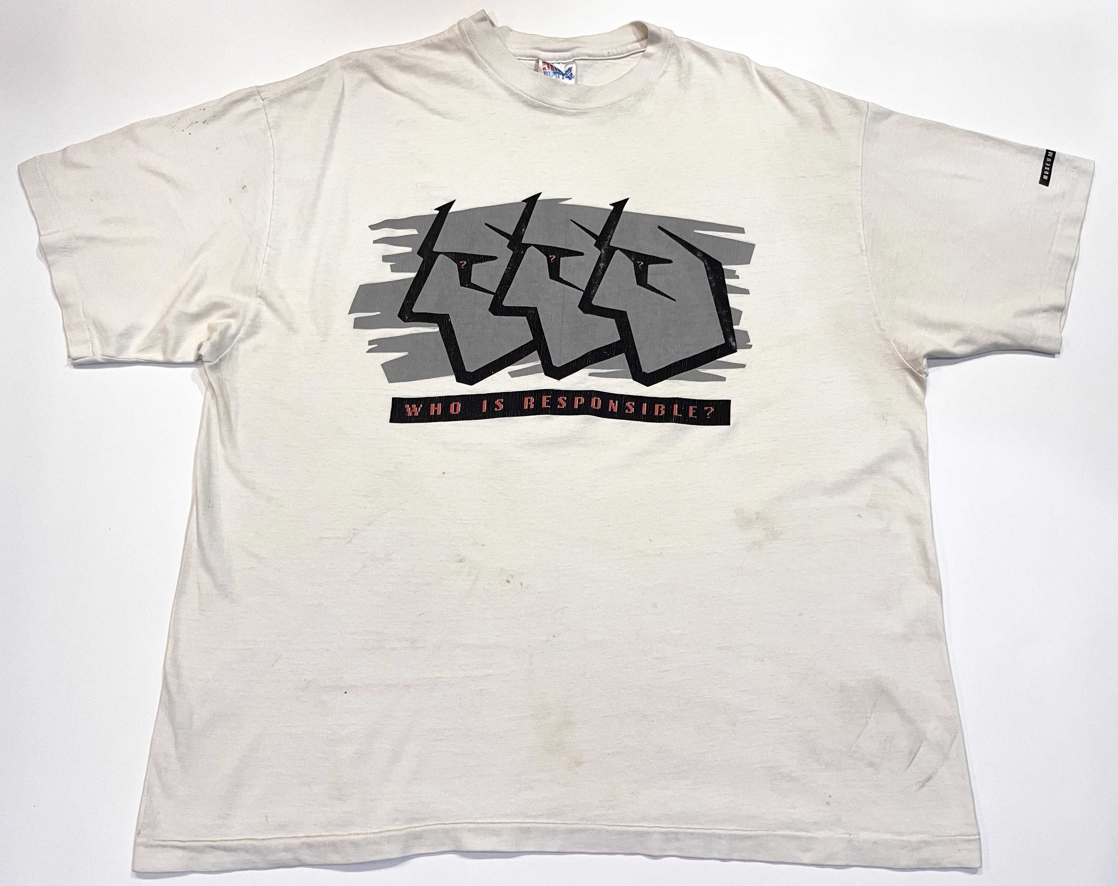Vintage Hanes Museum Of Tolerance Who Is Responsible T Shirt
