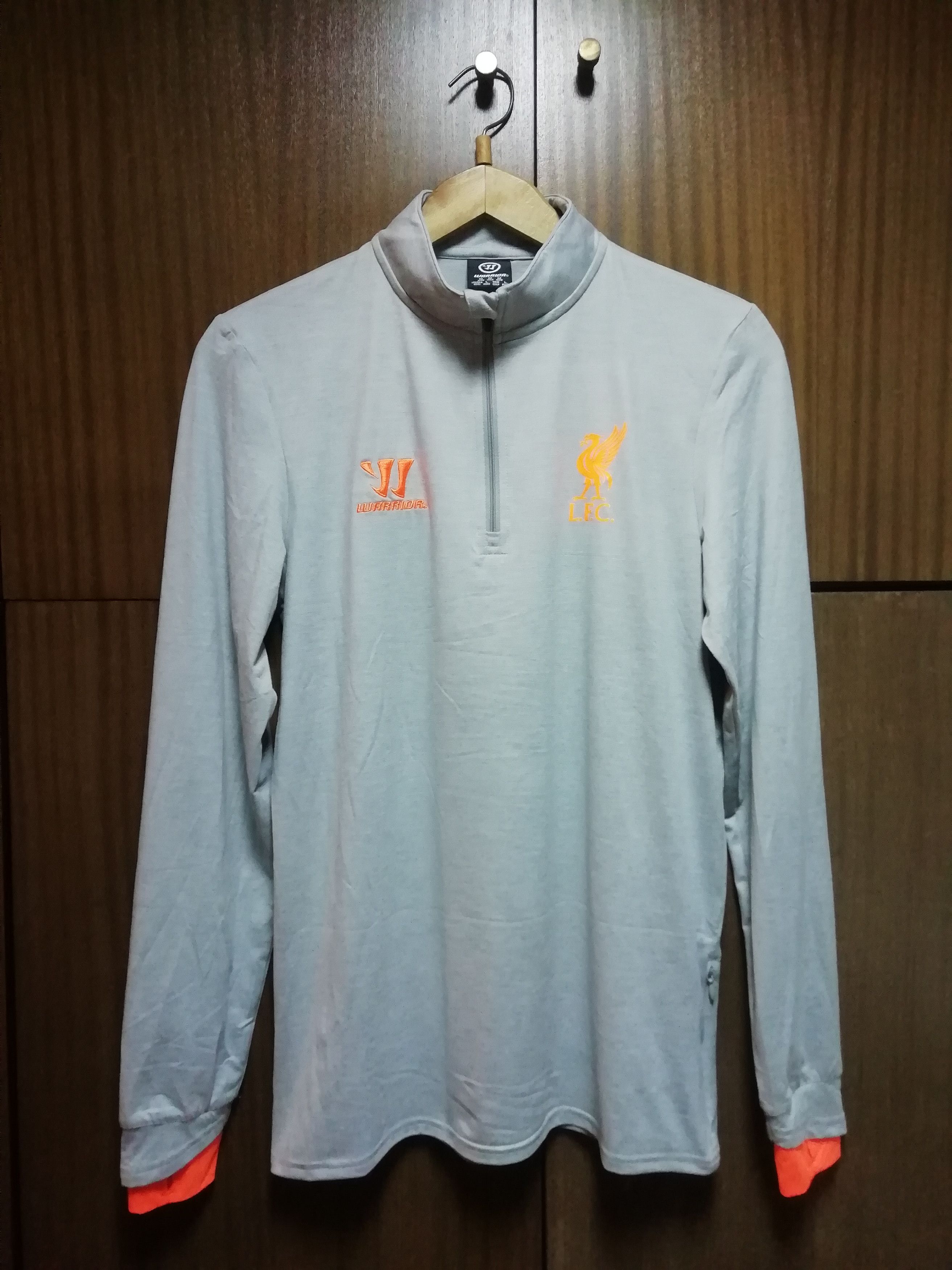 Warrior Liverpool Drill Top 1 4 Zip Warrior Top Gray