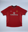 Vintage Umbro Manchester United 2000 2002 Home Soccer Jersey