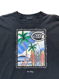 Vintage 90 S San Diego Surf Beach Graphic Tee Shirt