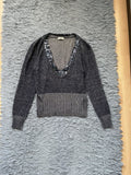 Van Noten Dries Van Noten Avant Garde Shining V Neck Sweater