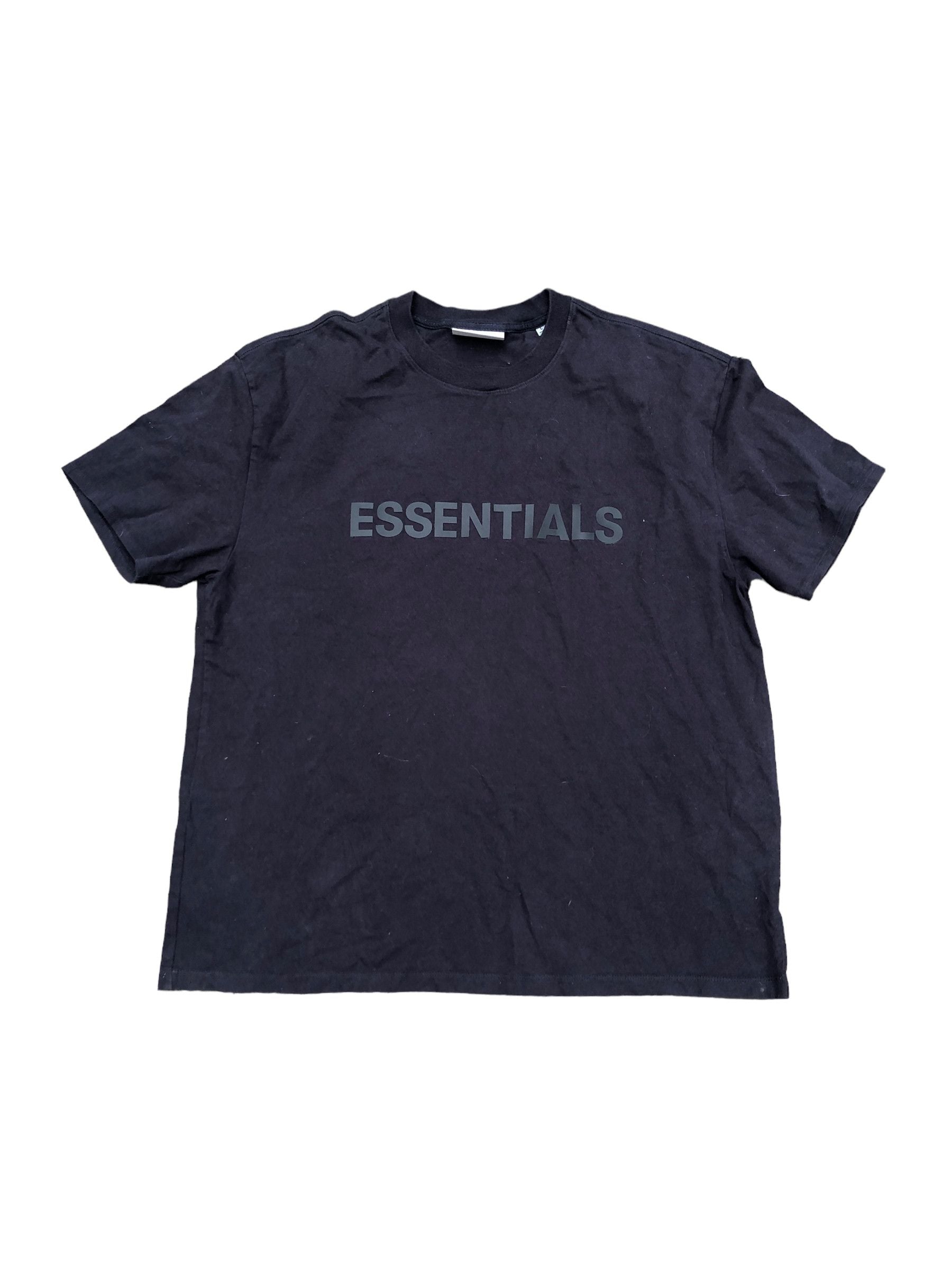 Essentials T Shirt Navy Blue Large Hoodie, Sweatshirt | FlexRushtees.com