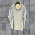 Vintage Columbia Pfg Shirt Mens Xxl Light Blue Tamiami Omni Shade Vented Hiking Upf 40 Shirt Hoodie, Sweatshirt