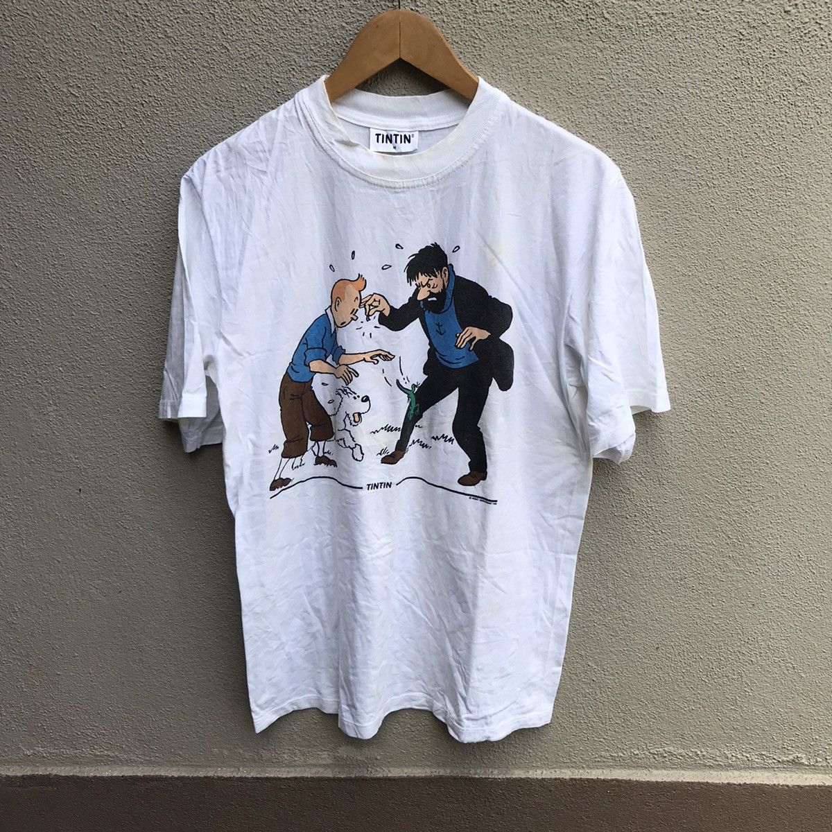 Vintage Tintin Cartoons Tee Hoodie, Sweatshirt | FlexRushtees.com