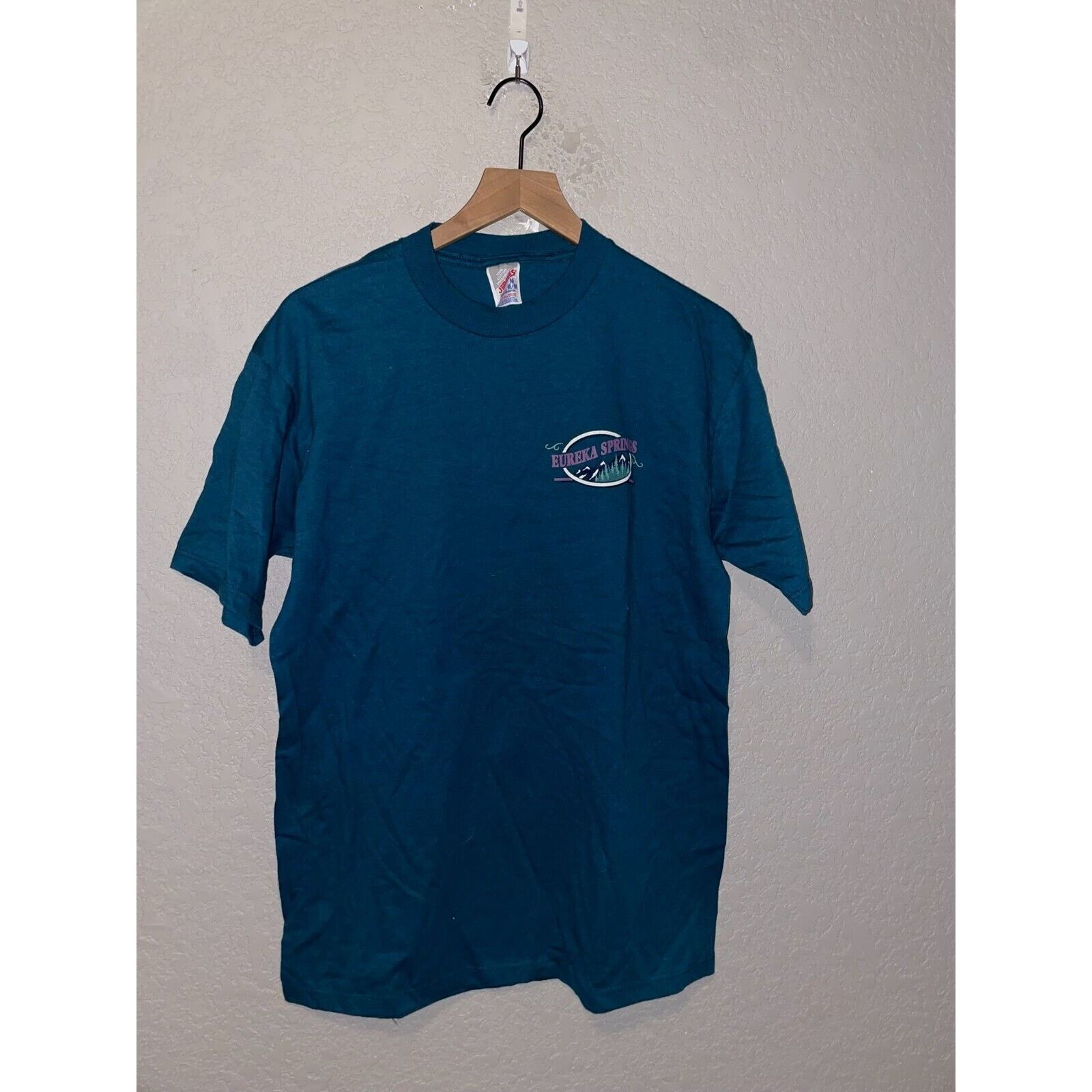 Jerzees Vintage Eureka Springs Shirt Mountain Green Tee Vtg 90s M