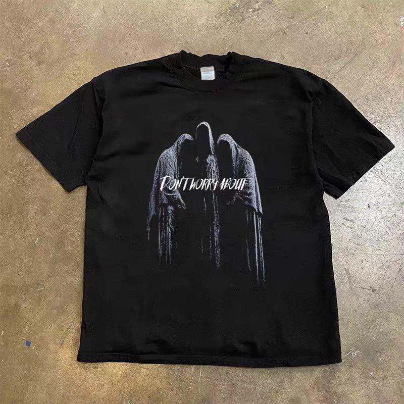 Vintage Diablo Printed Casual Short Sleeve T Shirt