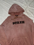 Ksubi Spellout Hoodie Red Sun Faded Oversize Size Large T-Shirts, Sweatshirt | FlexRushtees.com