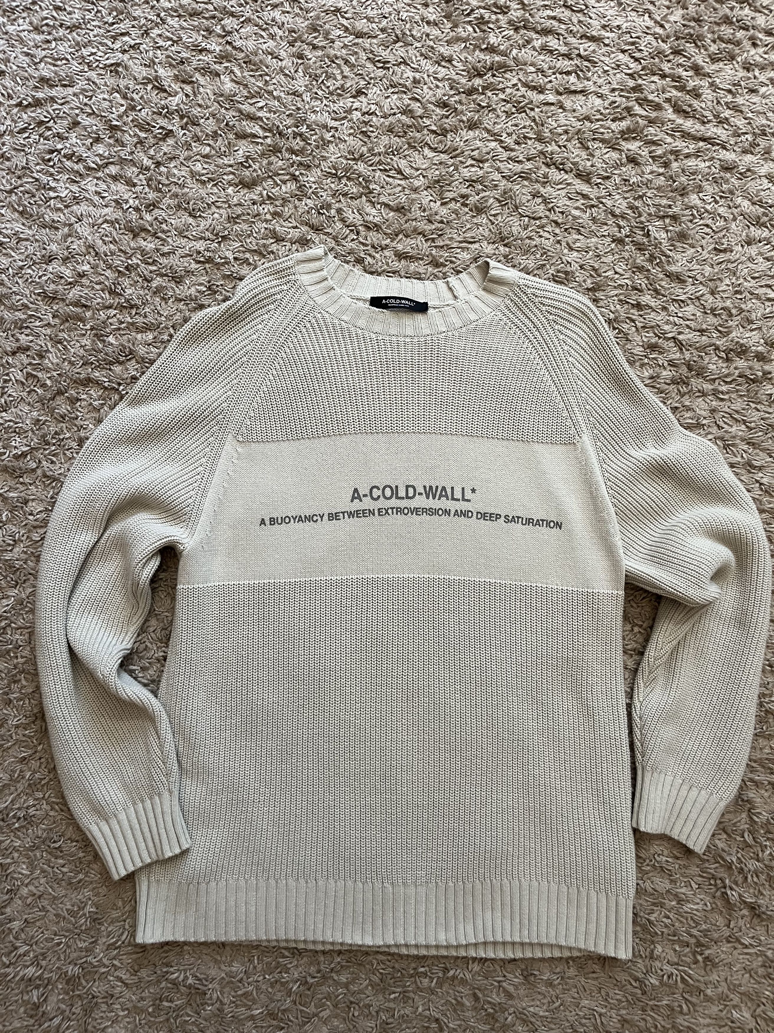 Cold Wall A Cold Wall Dialogue Logo Crew Knit