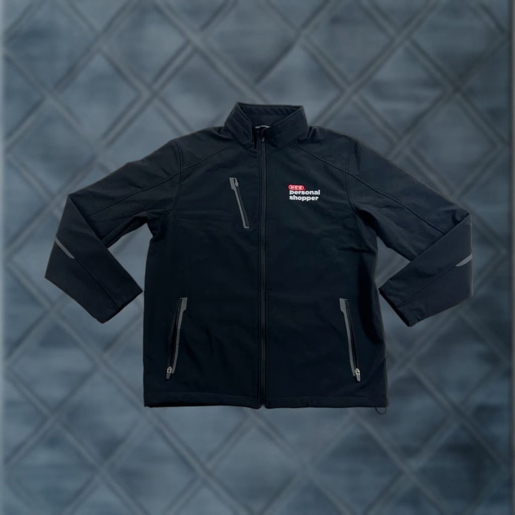 Authority Port Authority Full Zip Sweatshirt Men Black L 2xl Regular Fit Cotton Fleece Embroide