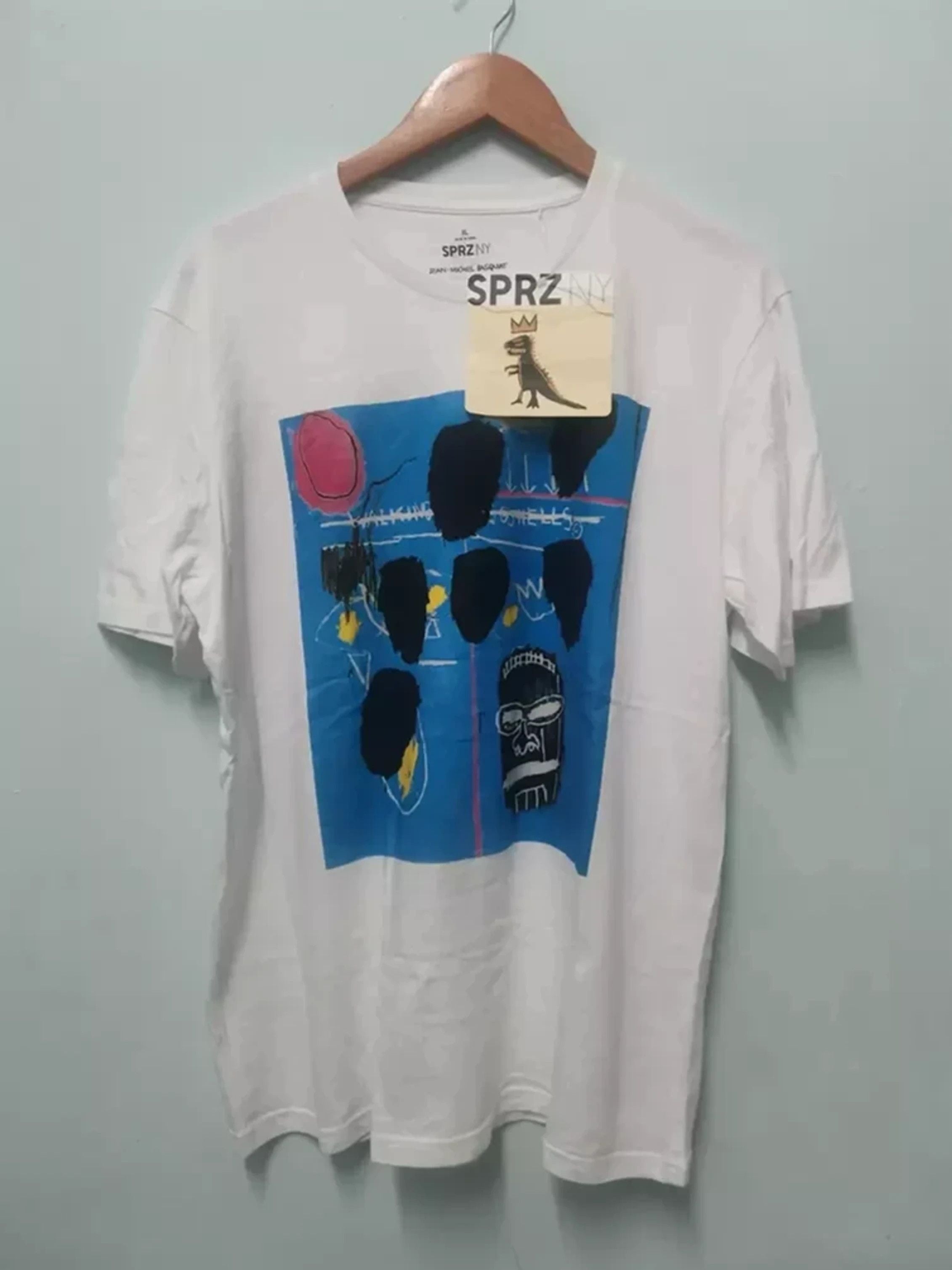 Japanese Brand Jean Michel Basquiat Art Designer Tee Deadstock Graffiti Hoodie, Sweatshirt | FlexRushtees.com
