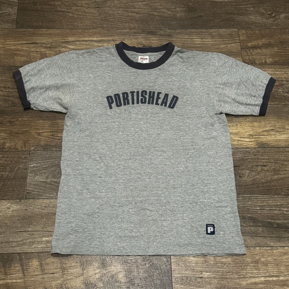 Band Tees X Vintage Anvil 90 S Portishead Ringer Band Tee