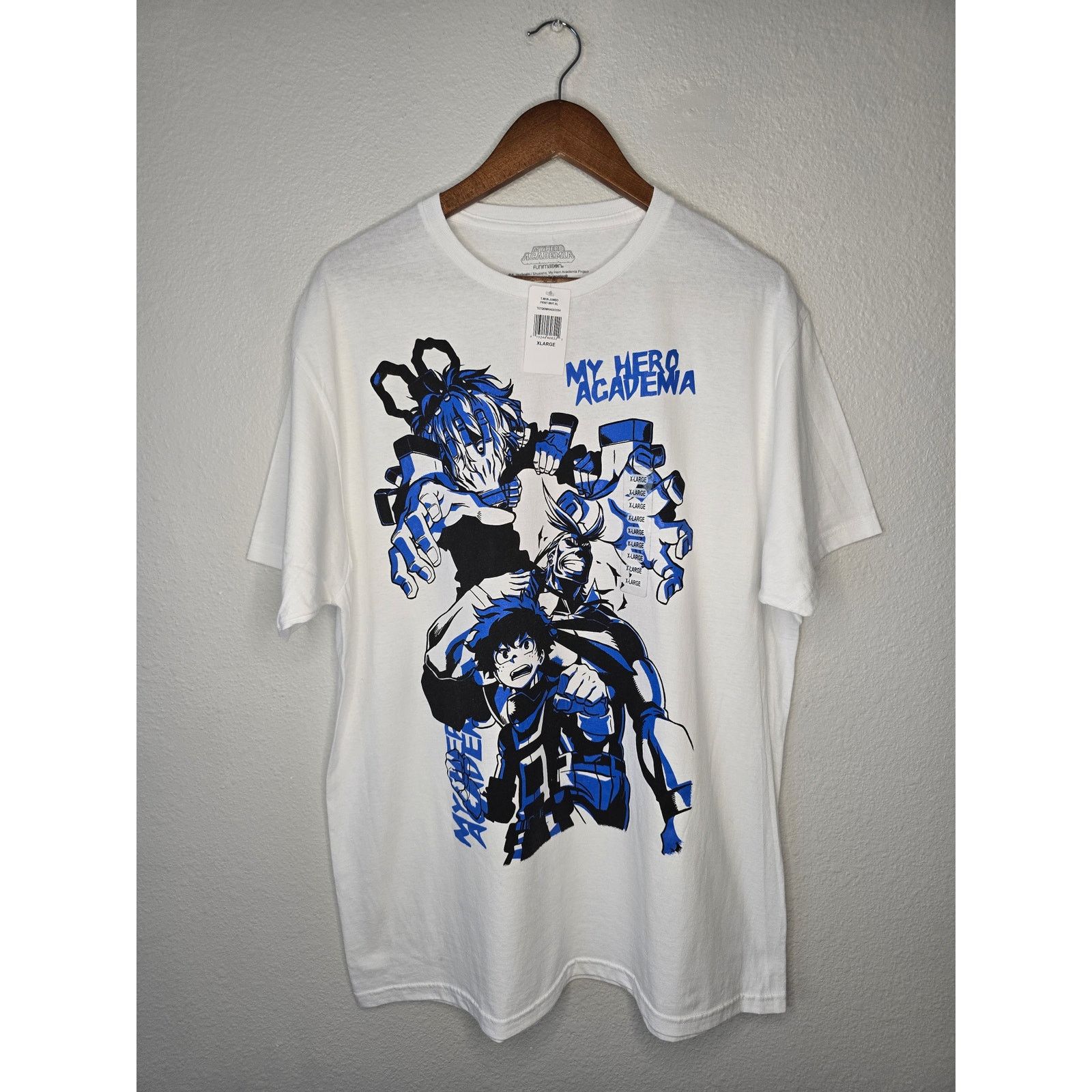 Other My Hero Academia Shirt Mens Xl White Graphic Anime Tee Nwt Hoodie, Sweatshirt | FlexRushtees.com