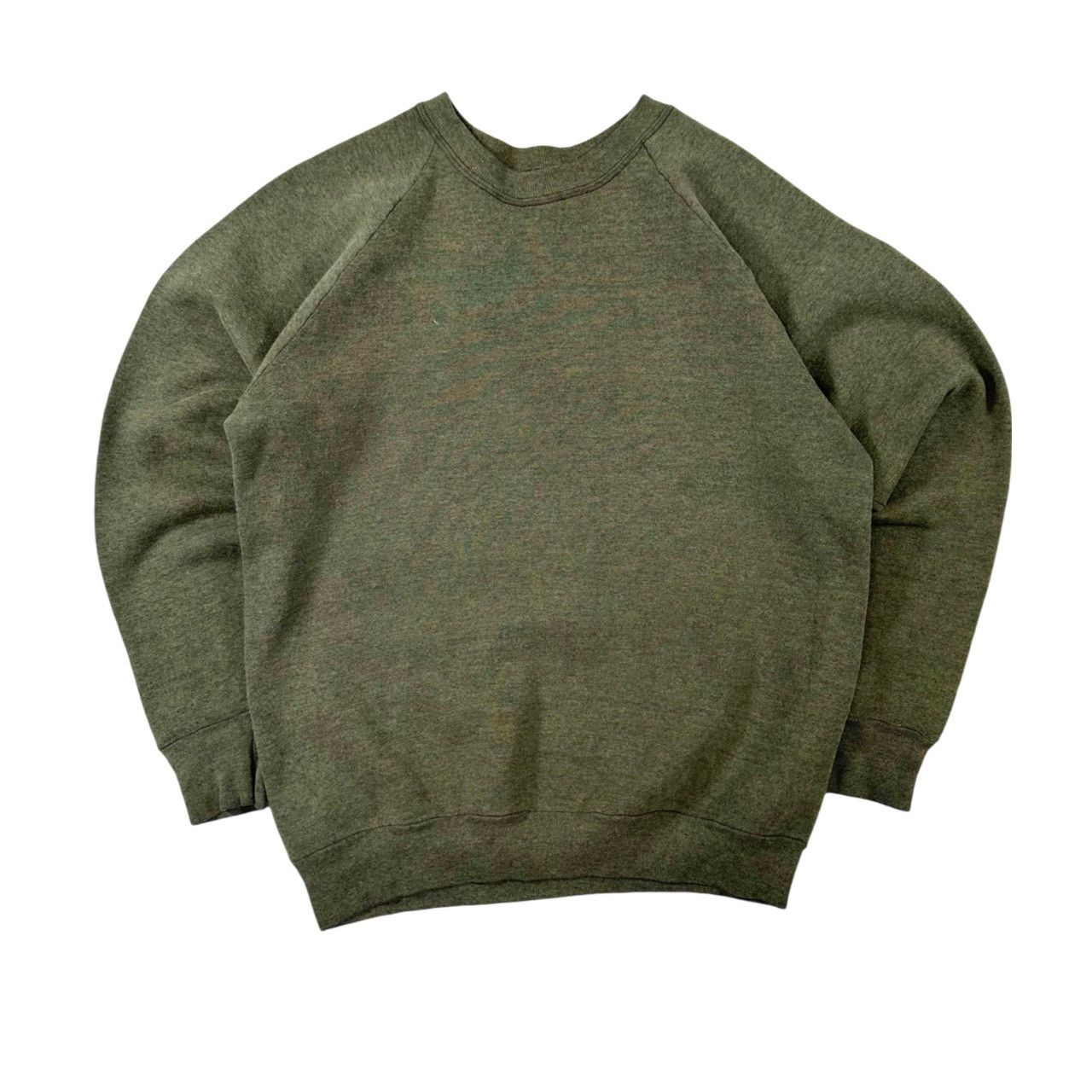 Vintage 90s Fruit Of The Loom Blank Green Sweater Crewneck
