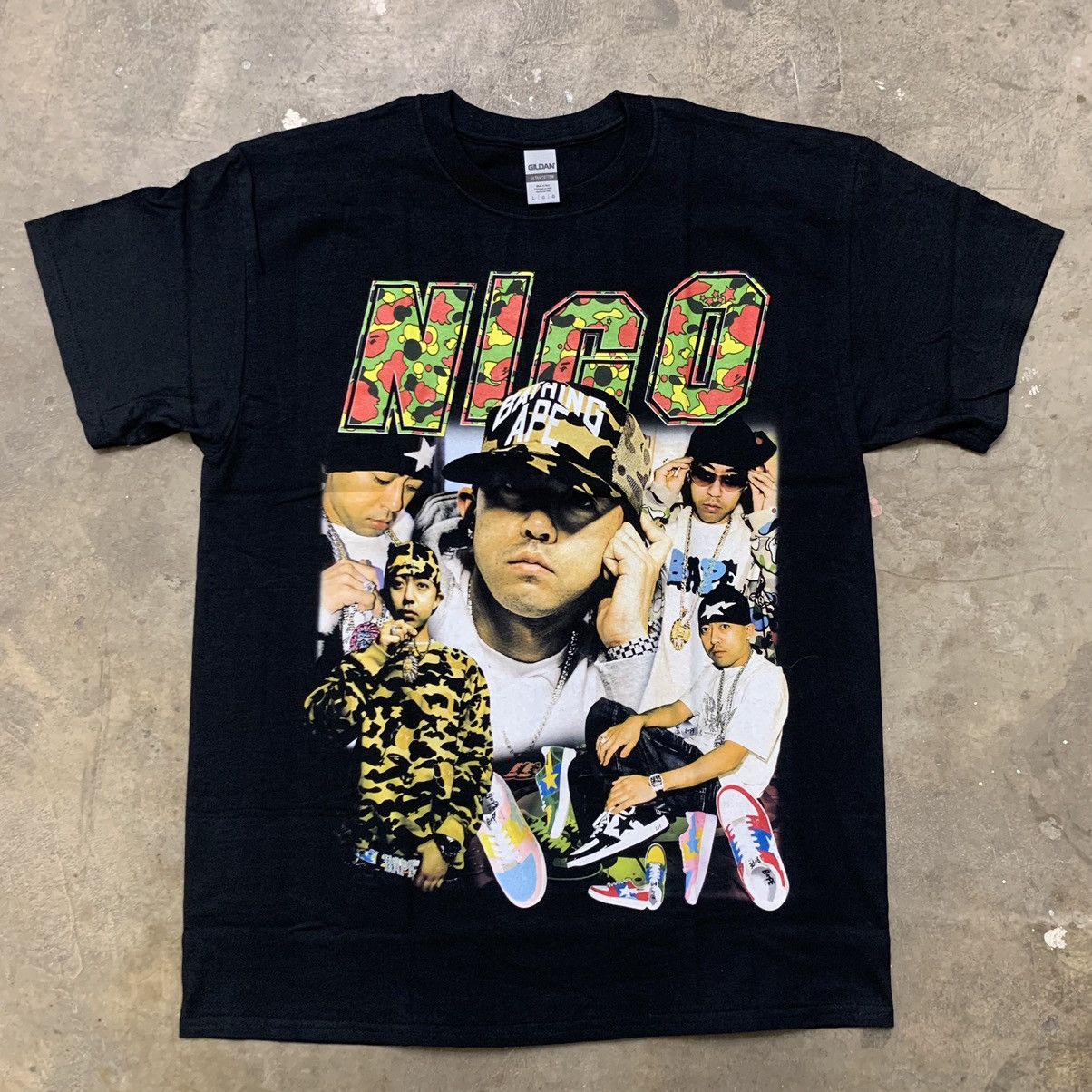 Nigo Bootleg Tee M L Xl Xxl Bape Human Made Aape Hoodie, Sweatshirt | FlexRushtees.com